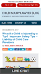 Mobile Screenshot of childinjurylawyerblog.com